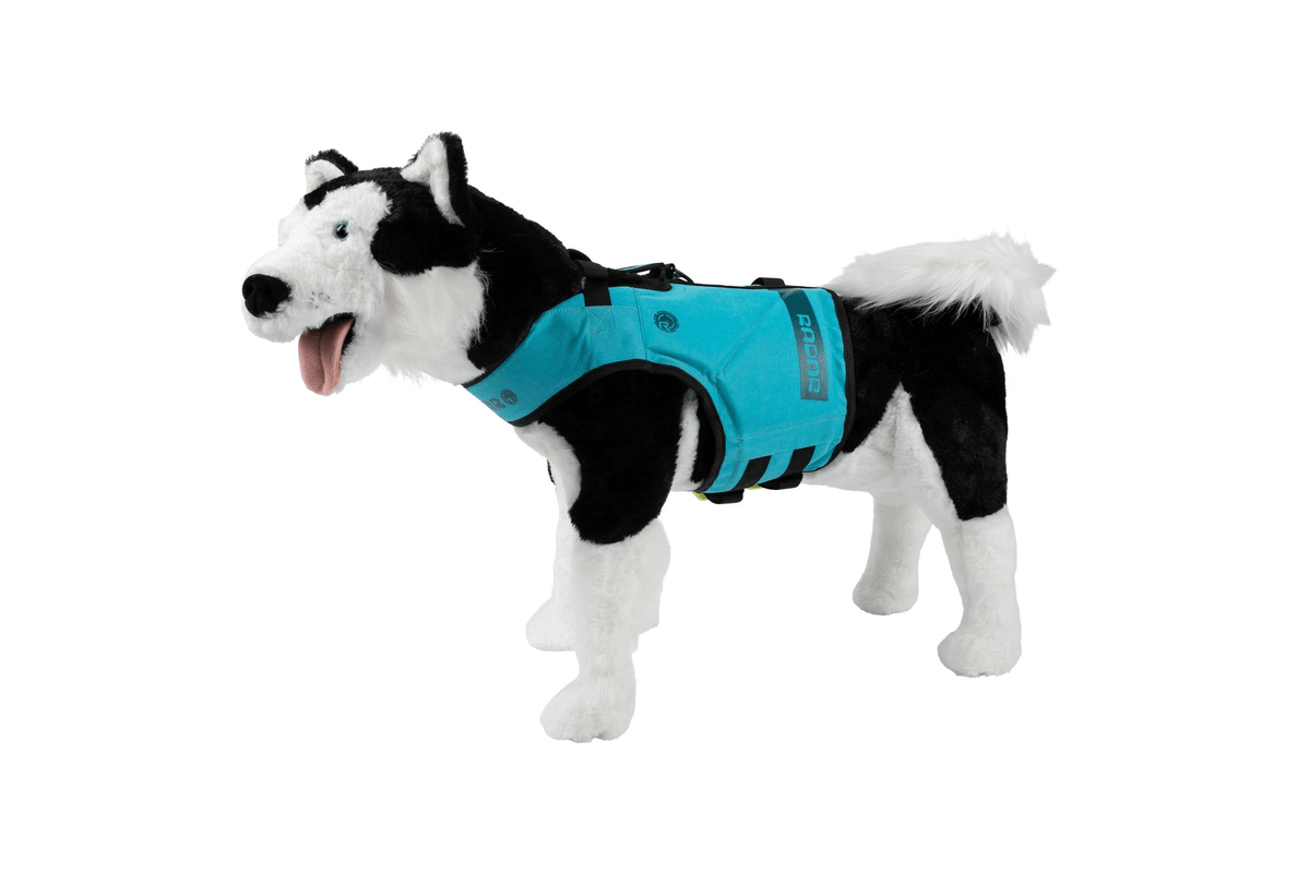 Radar Dog Vest — Blue pet flotation vest Side