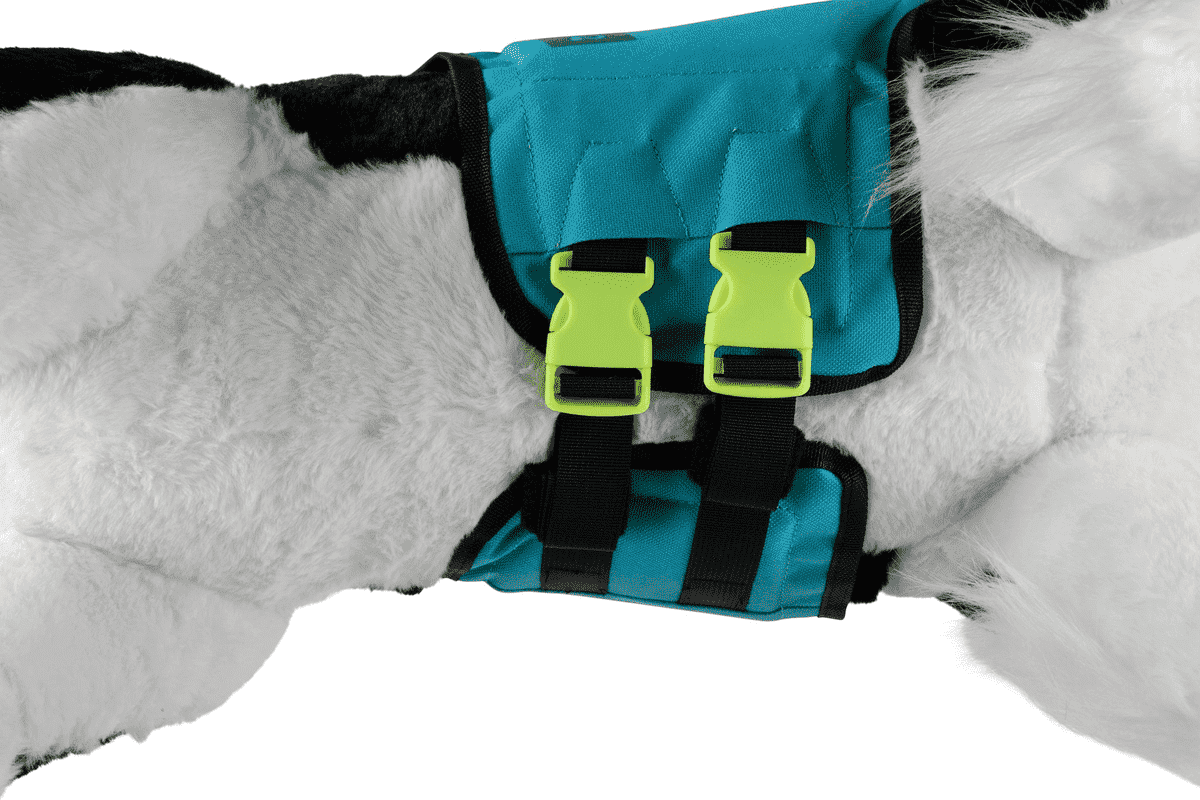 Radar Dog Vest — Blue pet flotation vest Bottom