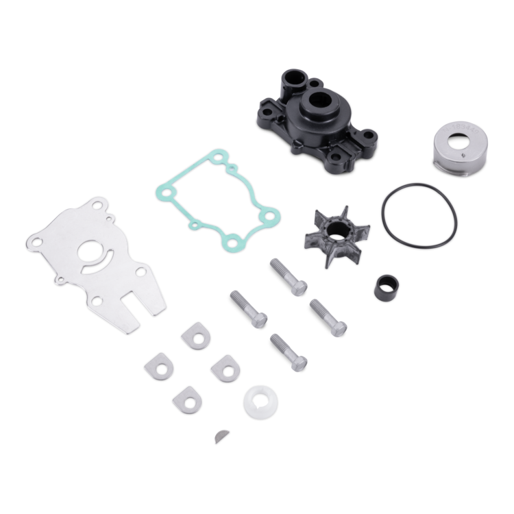 Sierra 18-3415 Yamaha water pump kit with housing alternate overhead component view