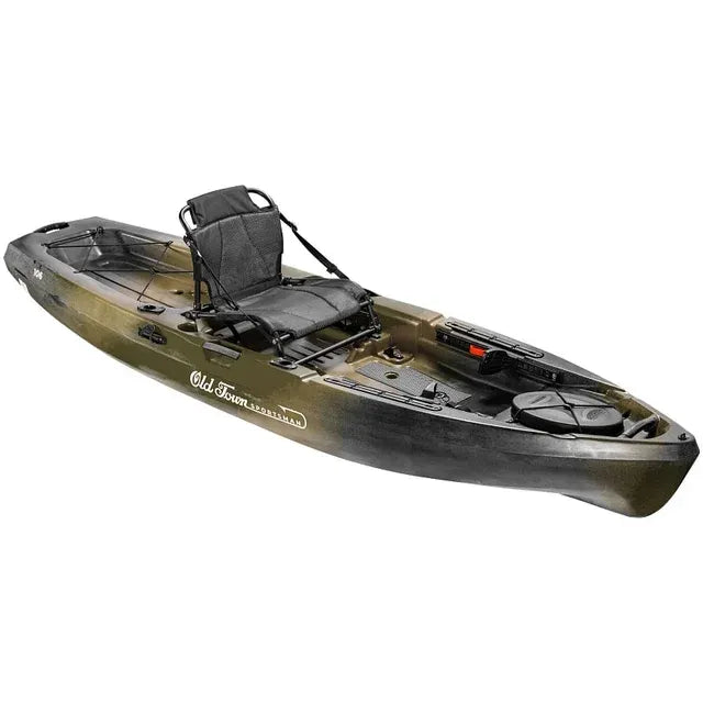 Old Town Sportsman 106 sit-on-top fishing kayak in Marsh Camo
