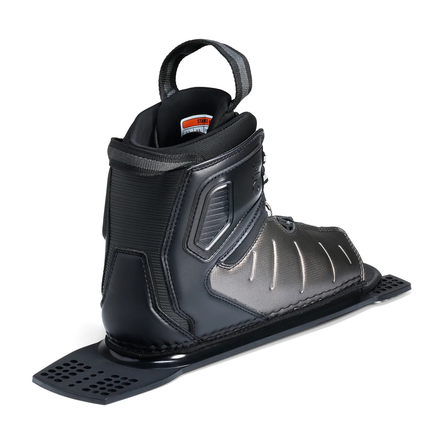 HO Sports Stance ATOP Rear Plate Waterski Boot with ATOP reel lacing UltraLite base and multiple size options rear angle