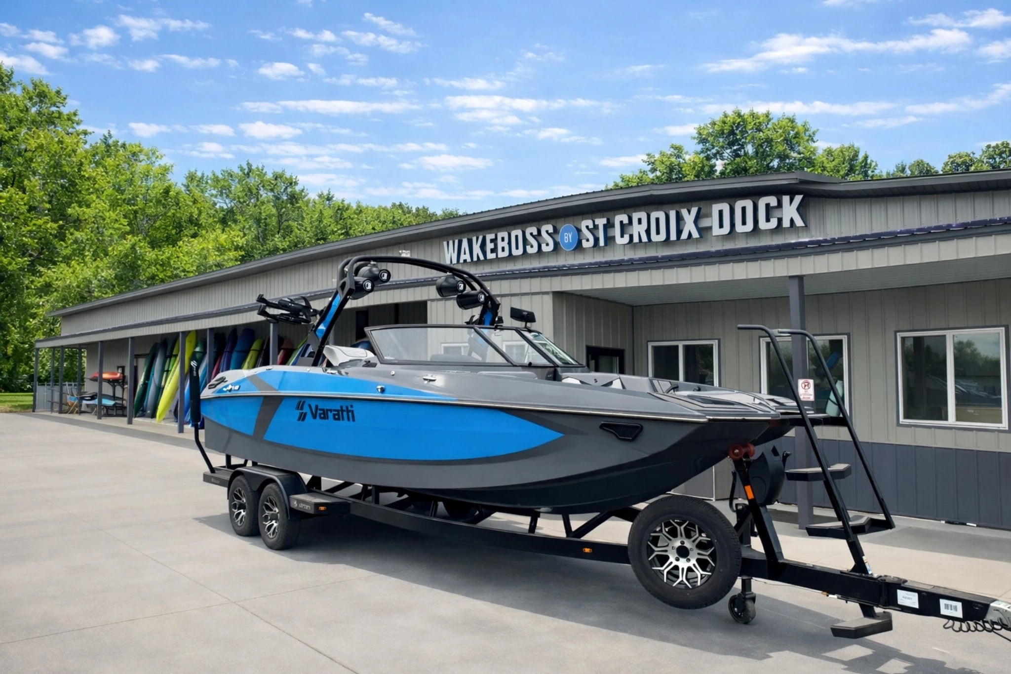 2024 Varatti Z2474 Wake Surf Boat with Trailer