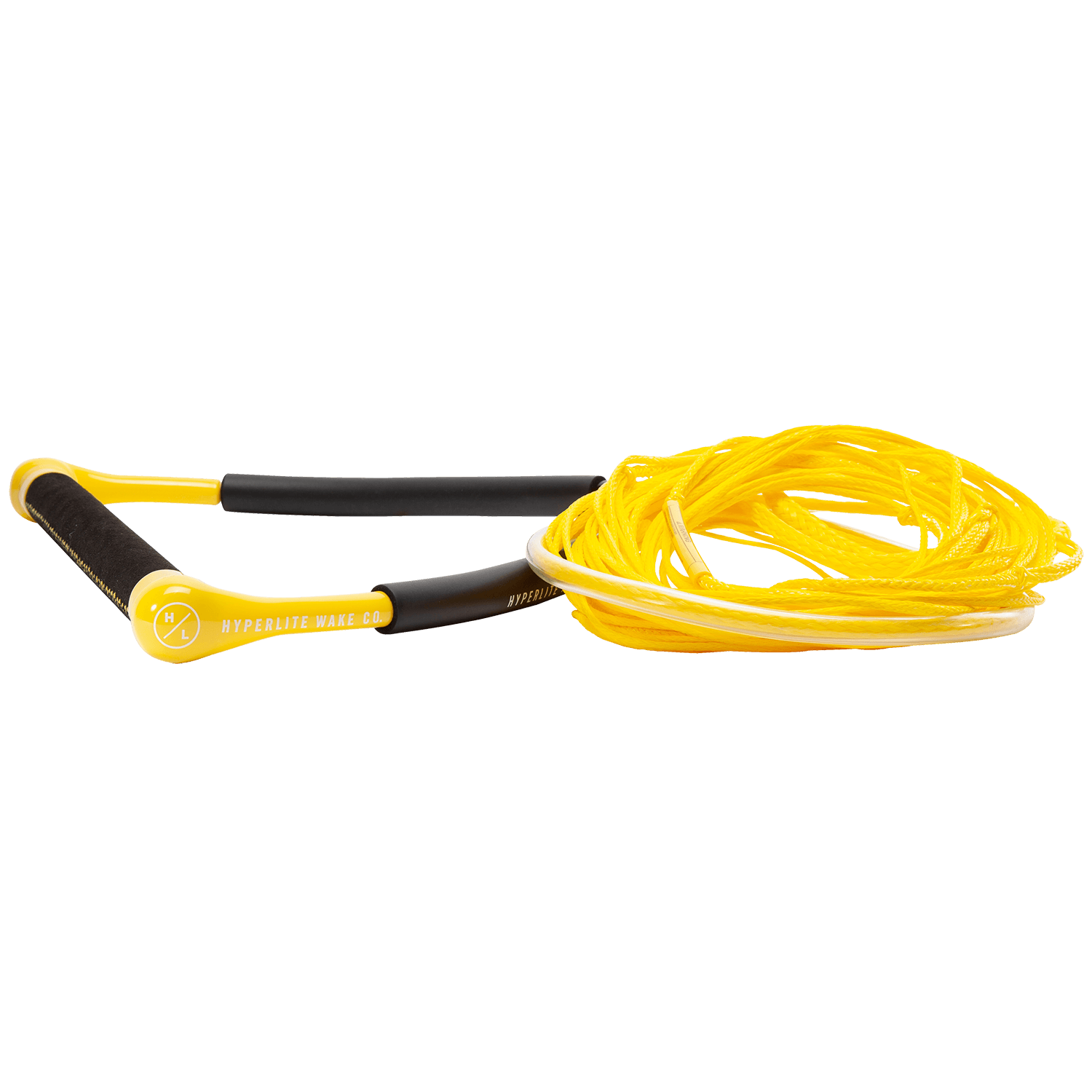 Hyperlite CG wakeboard handle with 60-foot PE mainline, yellow