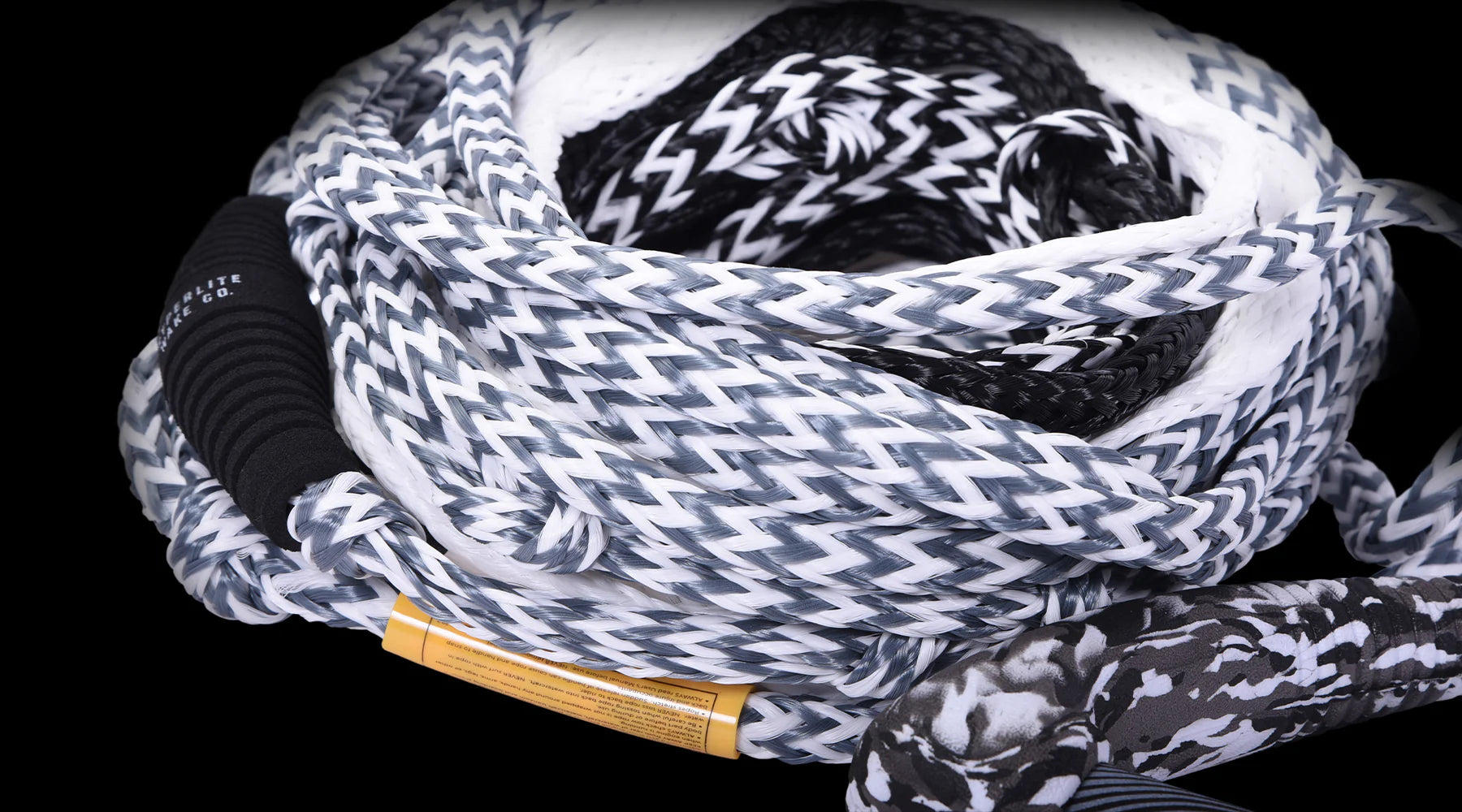 Hyperlite 77.5 Foil Surf Rope with handle adjustable 8 section wakesurf and foil rope angle
