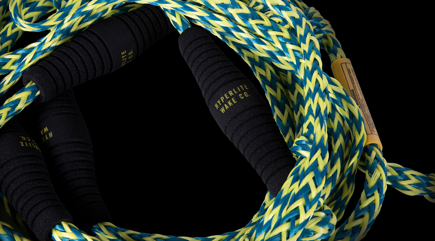Hyperlite 25' Pro Surf Rope w/ Handle Blue & Yellow