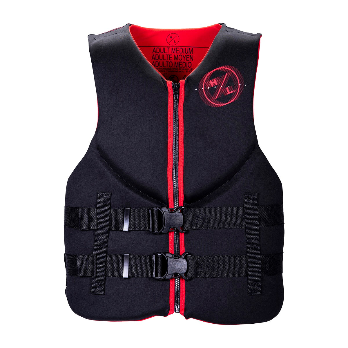 Hyperlite Indy CGA life jacket — men’s style Red Front