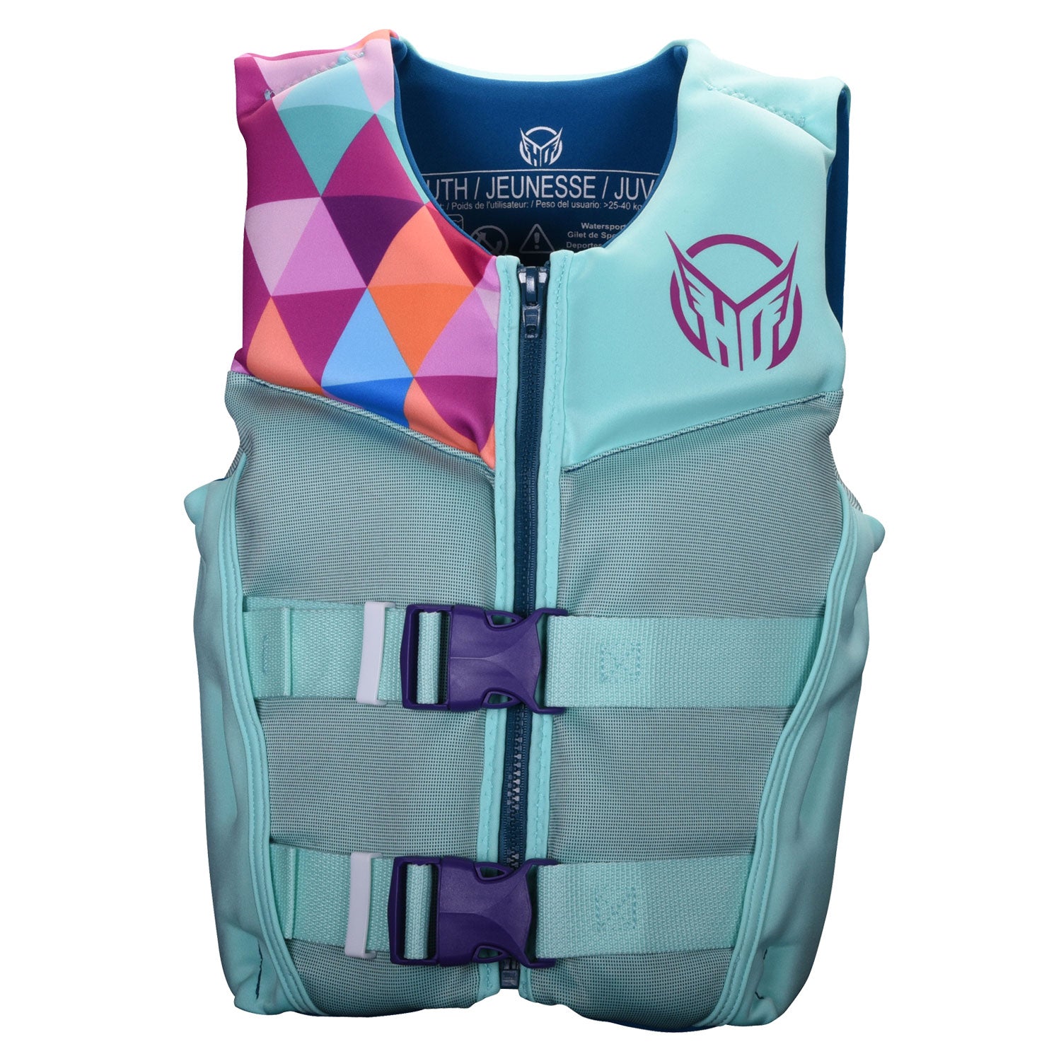 HO Girls Yth Pursuit HRM Neo Vest Mint