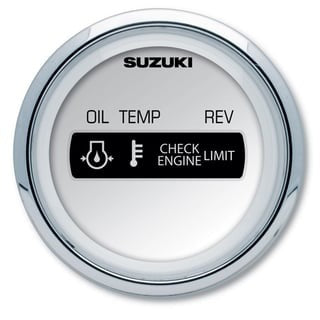 Shop Suzuki gauges for marine and outboard applications, including tachometers, speedometers, trim, fuel, volt, and engine monitor gauges.