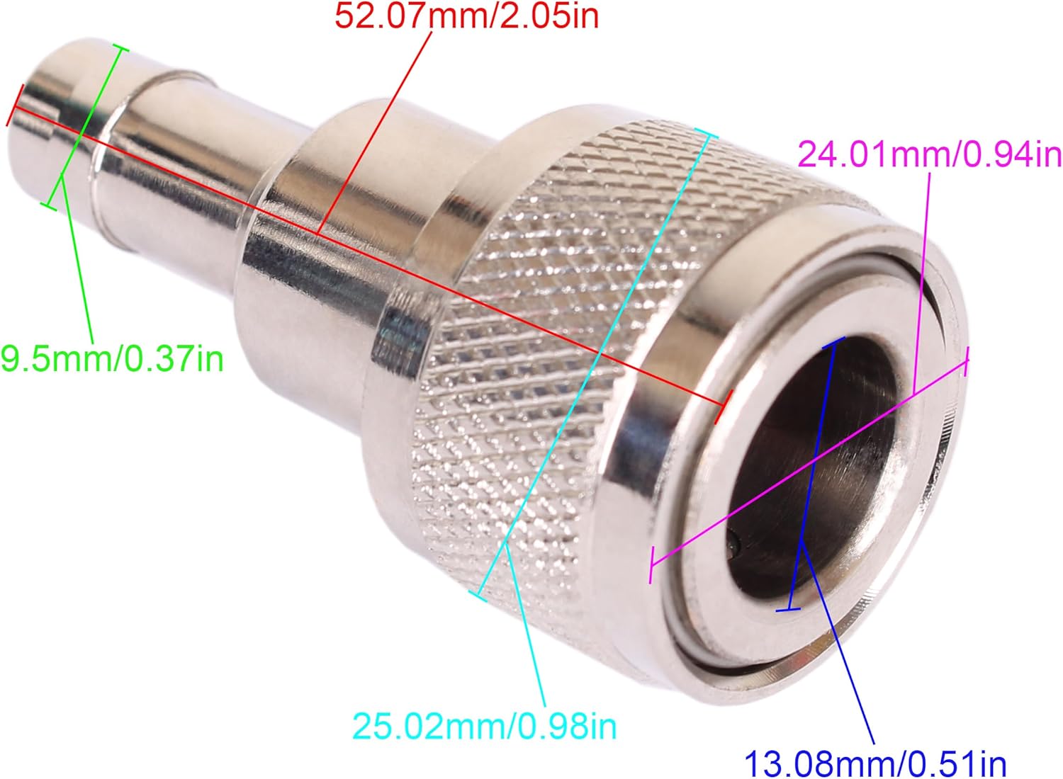 Moeller 033498-10 Honda tank end fuel fitting with 3/8 inch hose barb for 1991 and newer Honda outboards Specs