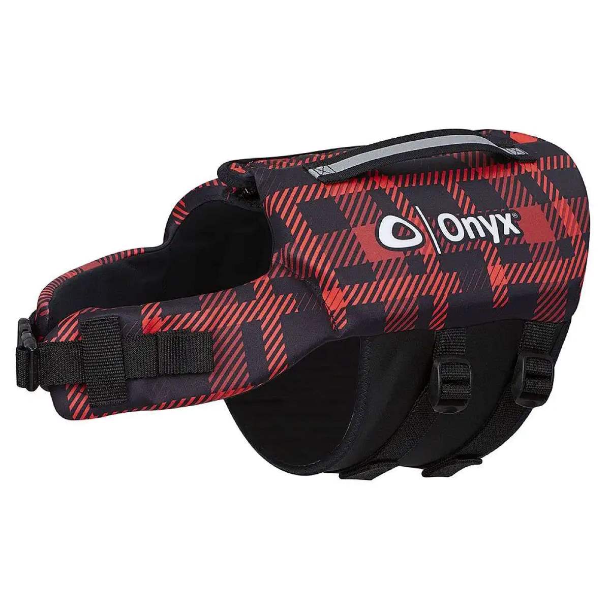 Full Throttle Neoprene Pet Vest - Large - Red Plaid