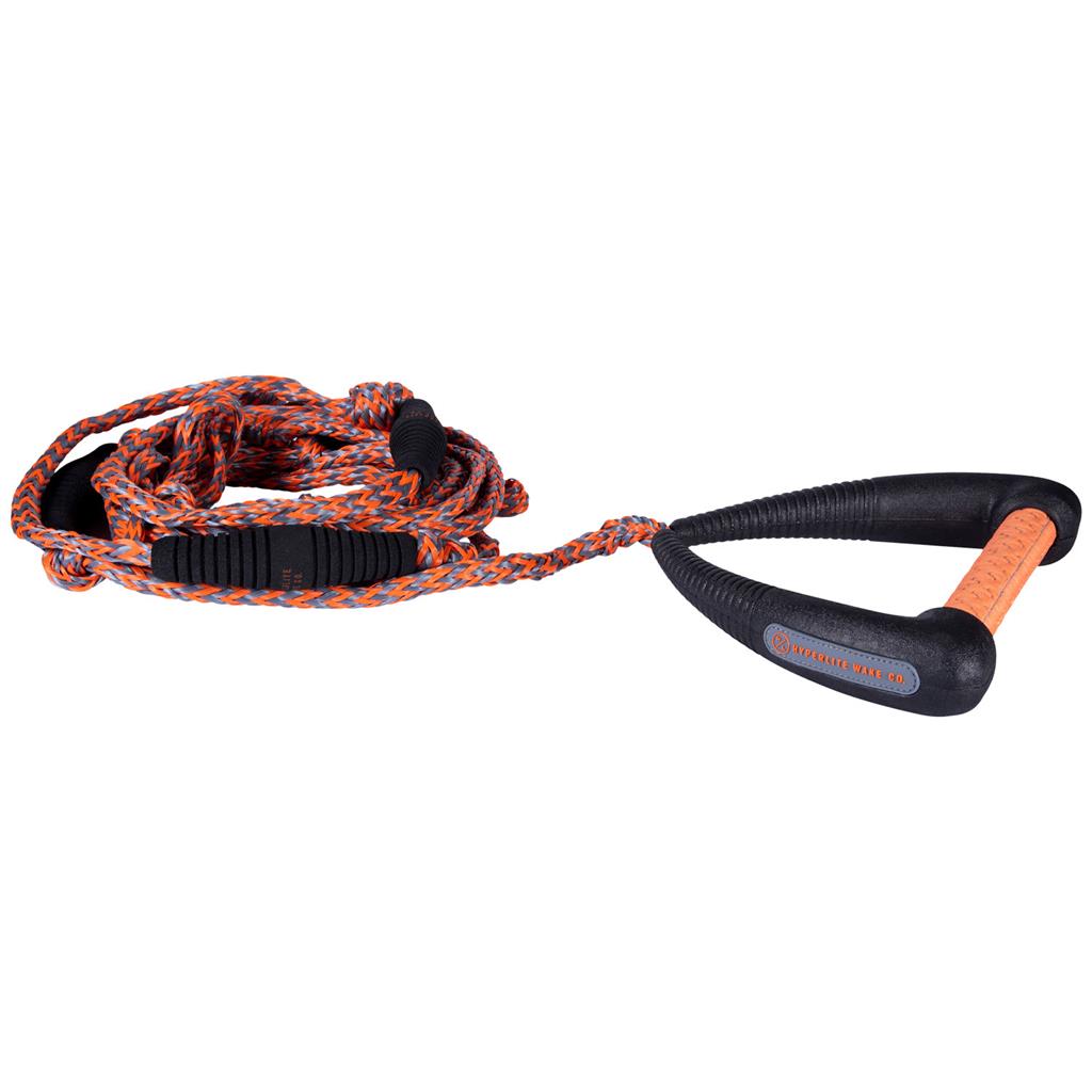 Hyperlite 25' Pro Surf Rope w/ Handle Black &amp; Orange