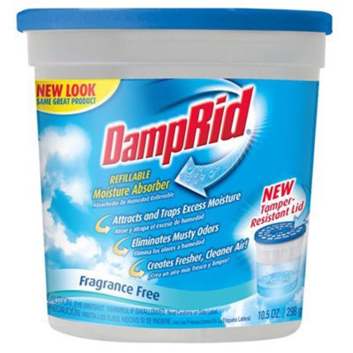 10,5 oz Refillable Moisture Absorber Prevents mildew Dry's air to a level where mold and mildew cannot grow Odorless and non-toxic