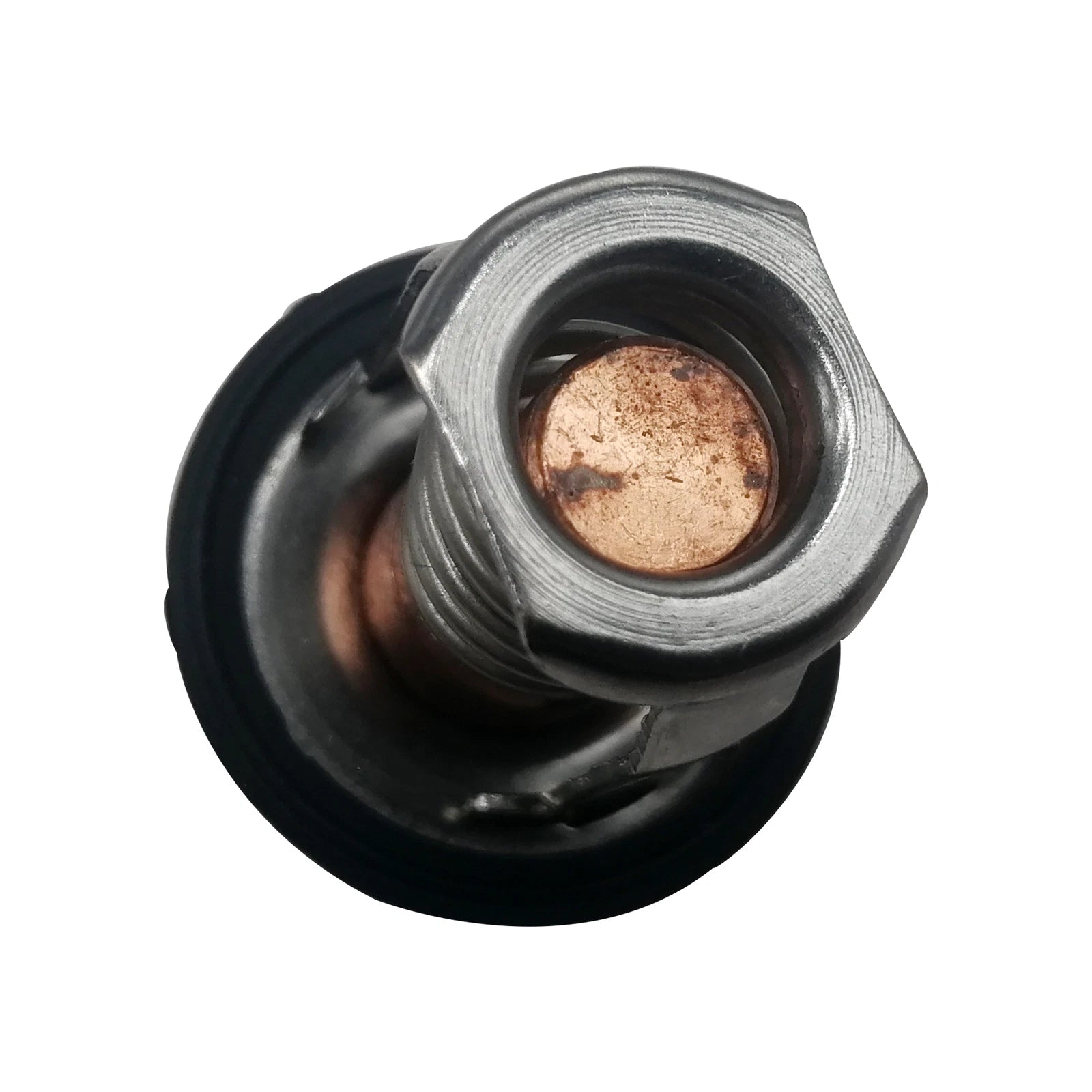 Suzuki 17670-91J02 50C water thermostat for select Suzuki DF4 DF6 outboard cooling systems bottom