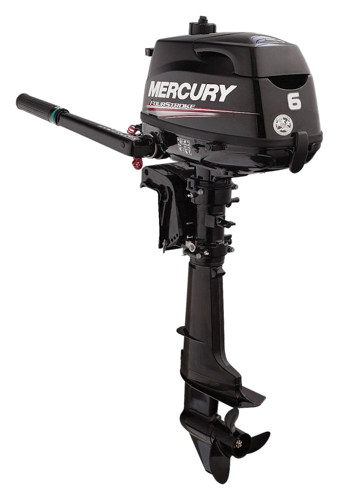 Mercury 1FX6201KK 6hp Tiller FourStroke Outboard Motor - 15" Shaft, Manual Tilt/Trim, Manual Start