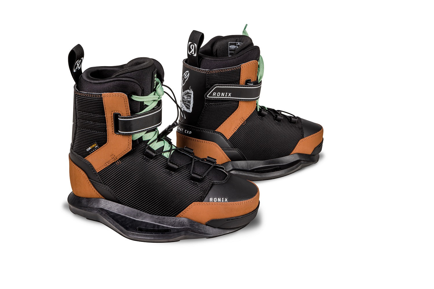 Ronix Wake boot Diplomat EXP - Intuition - Black / Gum Rubber