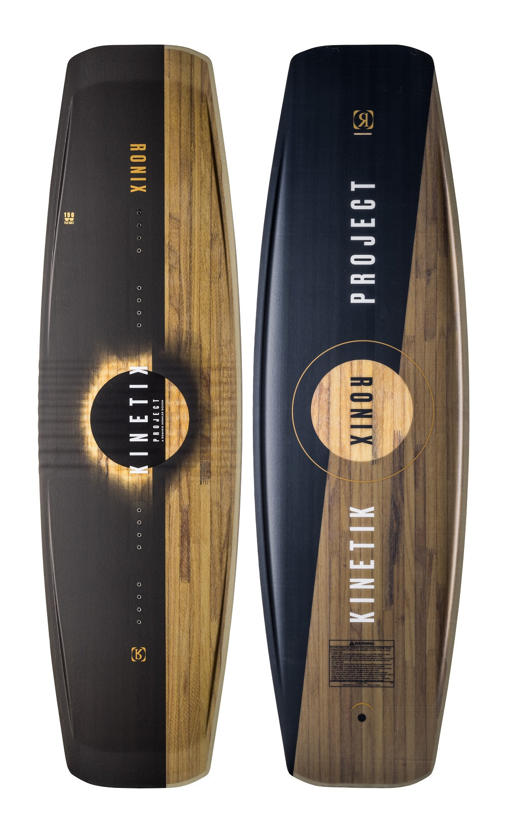 Ronix Wakeboard Kinetik Project - Flexbox 1 - Solar Eclipse / Gold