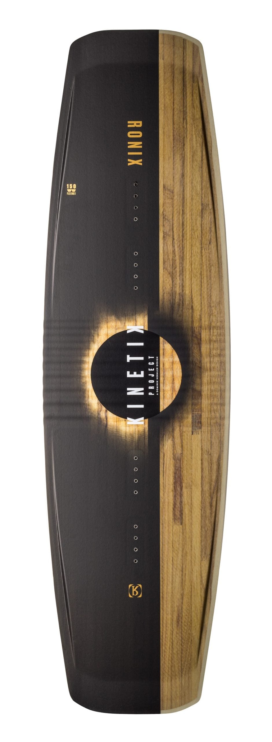 Ronix Wakeboard Kinetik Project - Flexbox 1 - Solar Eclipse / Gold