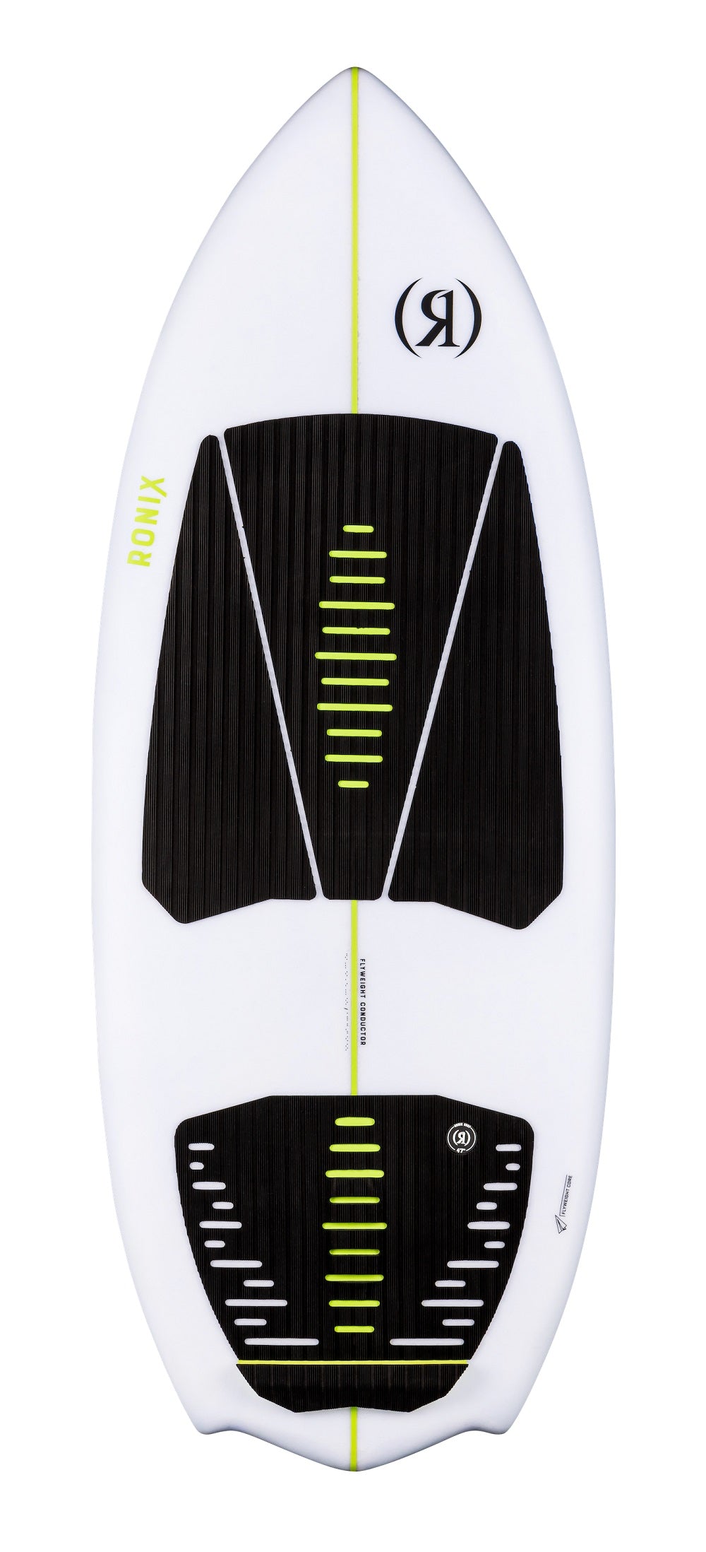 Ronix Flyweight - WakeSurf Conductor - Glacier White / Lime Green