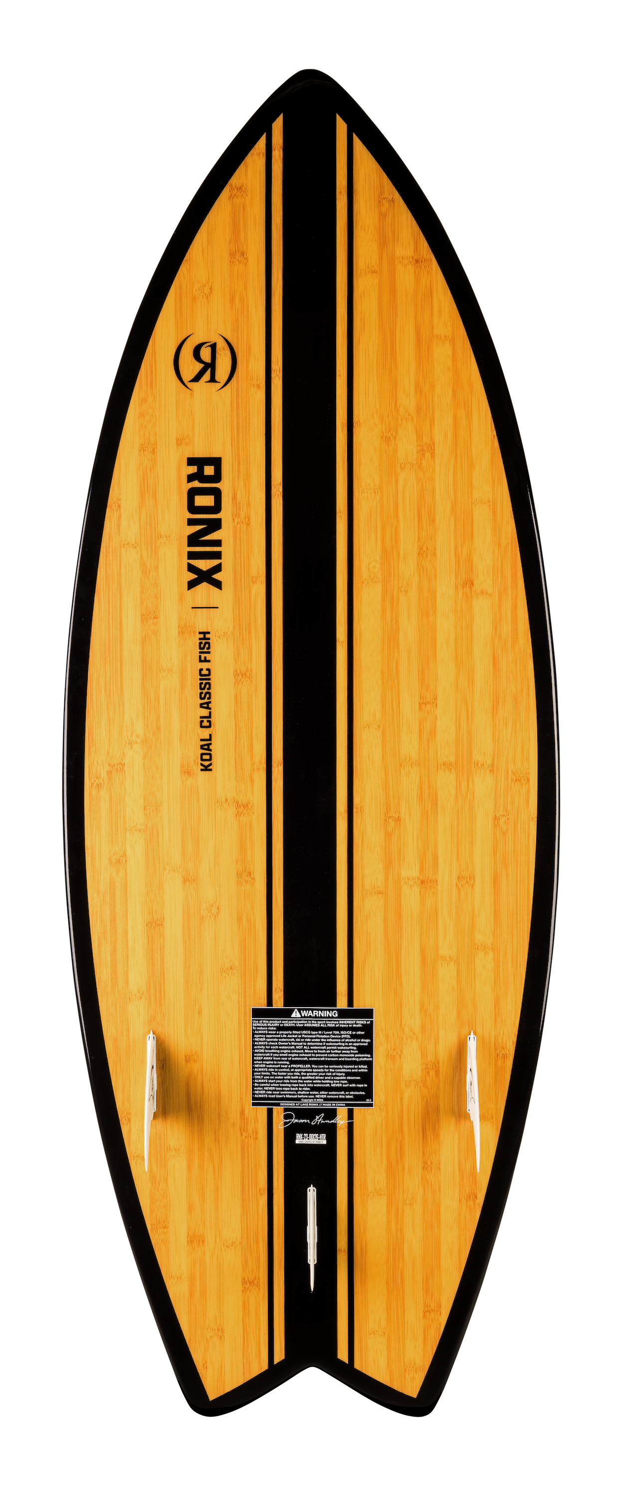 Ronix Koal Classic - Fish - Glossy Black / Bamboo