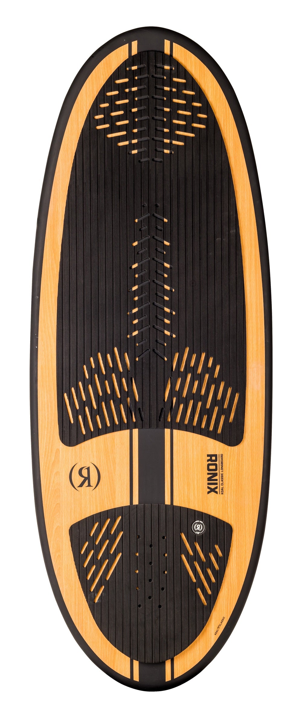 Ronix Koal Classic - WakeSurf Longboard - Matte Black / Redwood