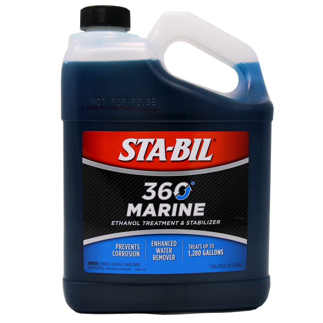 STA-BIL 22250 360 Marine ethanol treatment and fuel stabilizer 1 gallon bottle for boats and watersports engines