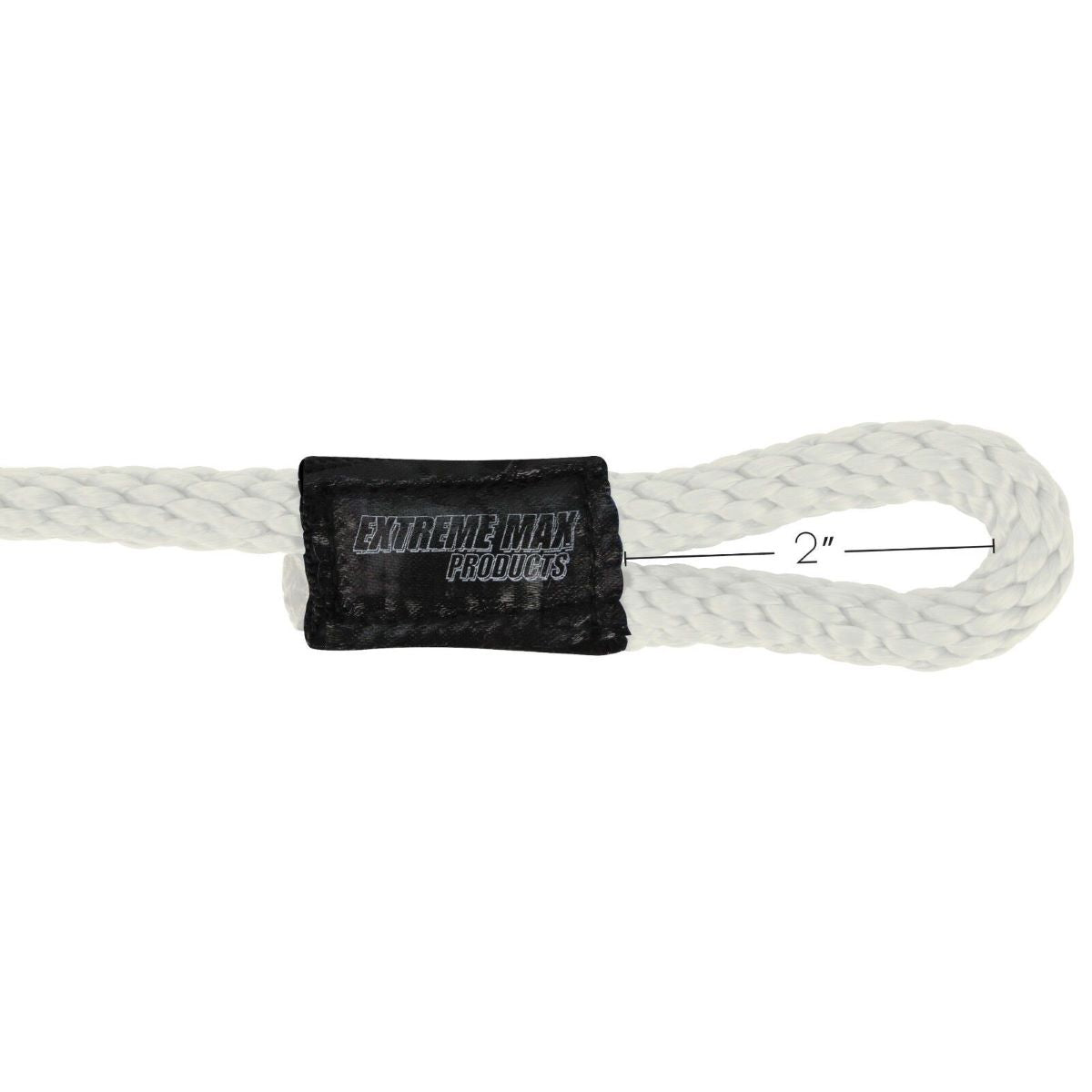 Extreme Max Solid Braid 3/8" x 5' Fender Line 2pk - White