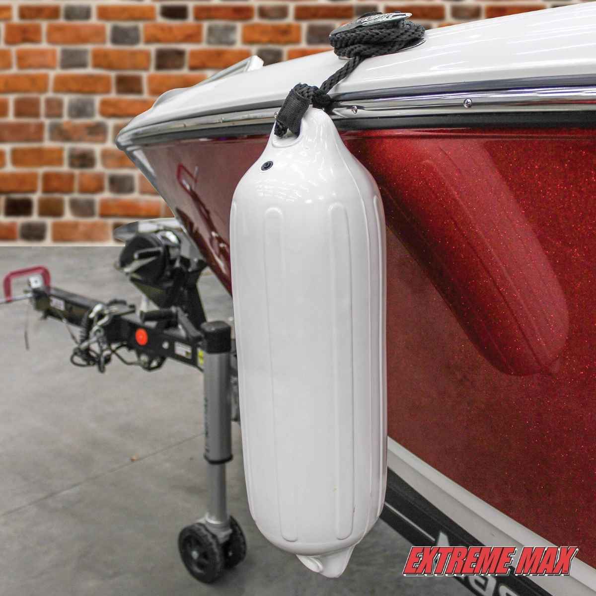 Extreme Max 6" x 22" Fender Bumper Value Pack - White