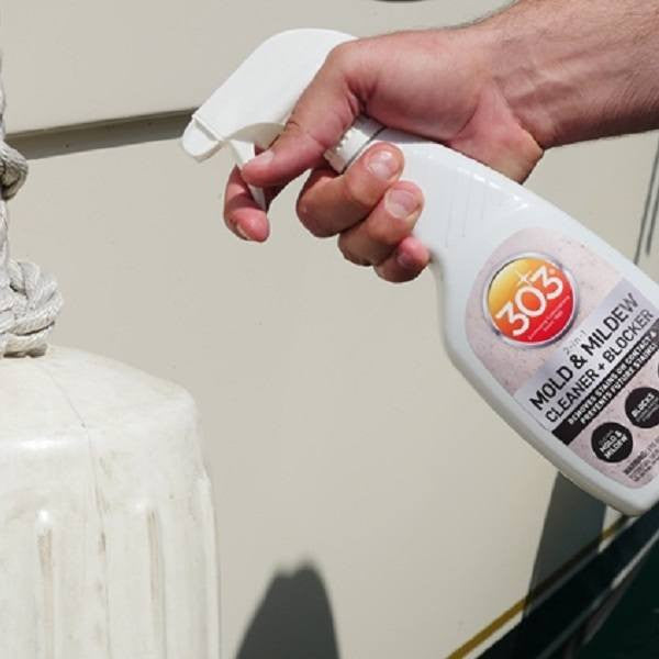 303 30573 Mold and Mildew Cleaner Blocker 16 oz for vinyl fabric plastic and water-safe surfaces Spray on