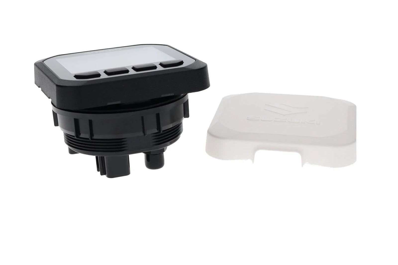 Suzuki 34011-96L46 SMG4 gauge side view with white sun cover