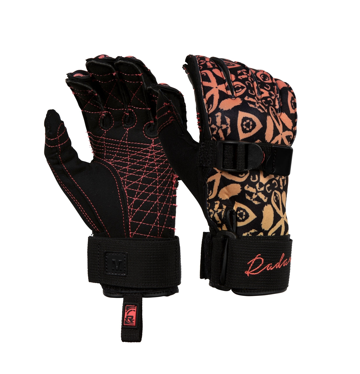 Radar Lyric Women's Inside-Out Waterski Glove - Coral Fade