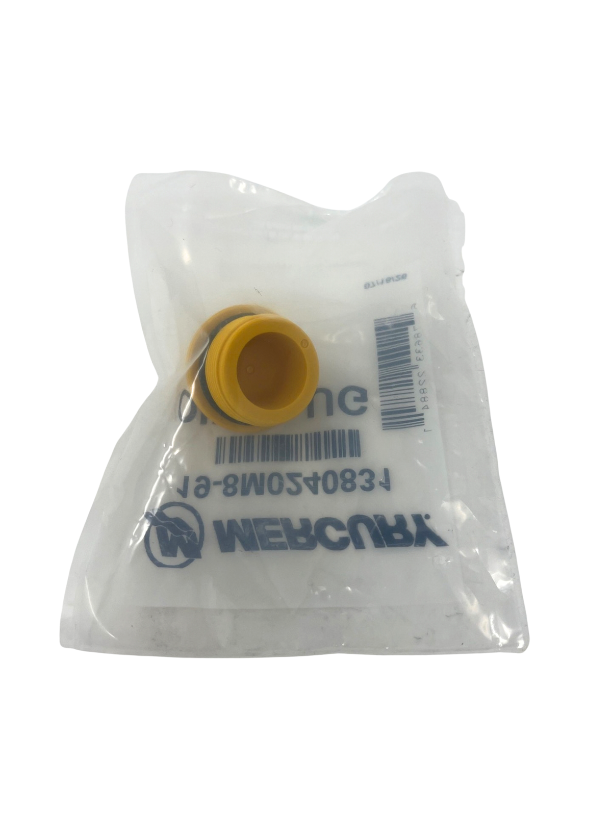 Mercury 8M0240831 Oil Fill Cap Plug Assembly additional angle of plug