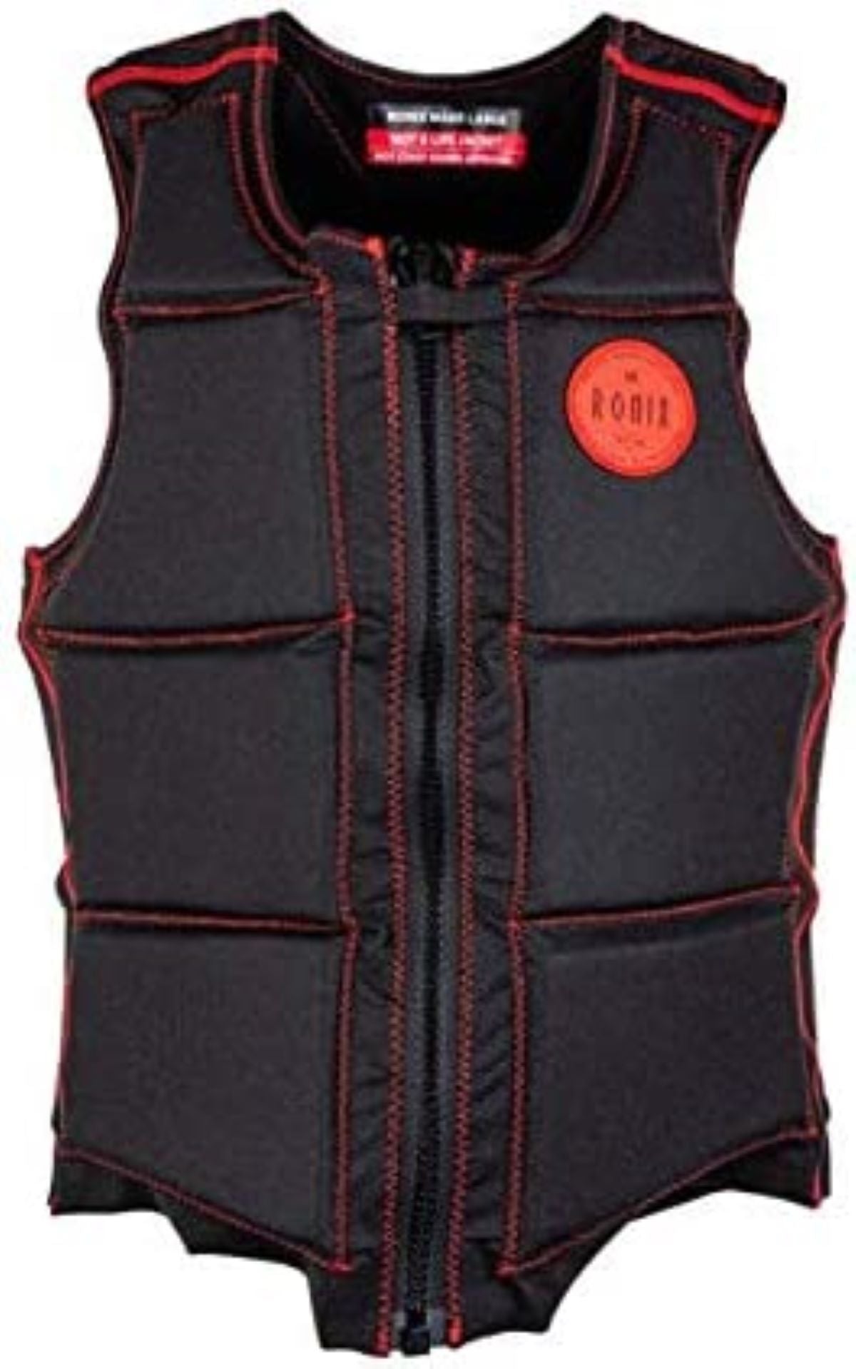 Ronix Coral Women's - Athletic Cut Impact Vest - Black / Red