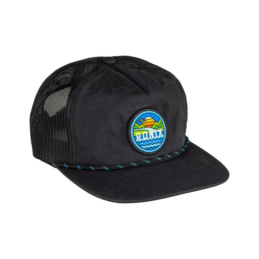 Ronix Forester Adjustable 5 Panel Snap Back Hat - Black