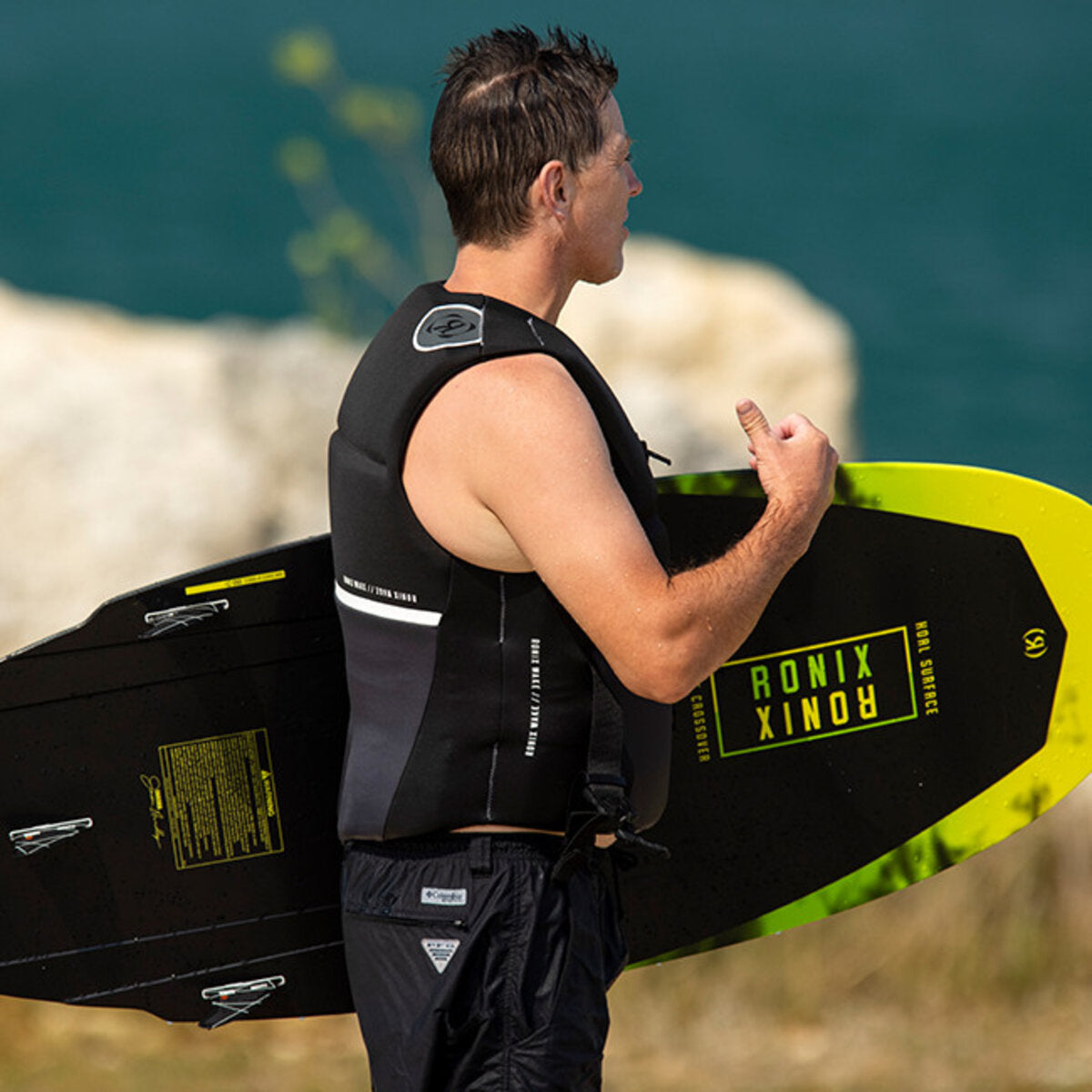 Ronix Koal Surface - Crossover Wakesurf Board - Black / Volt