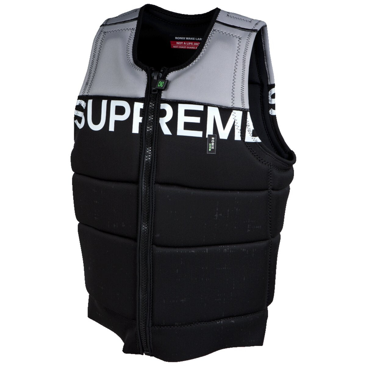 Ronix Supreme - Mens CE Approved Impact Vest - Black / Dove Grey