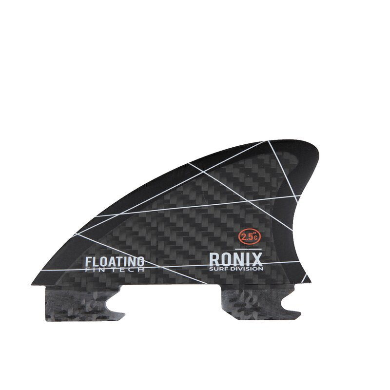 Ronix Floating Fin-S 2.0 Tool-Less Fiberglass - Left Surf Fin - Charcoal