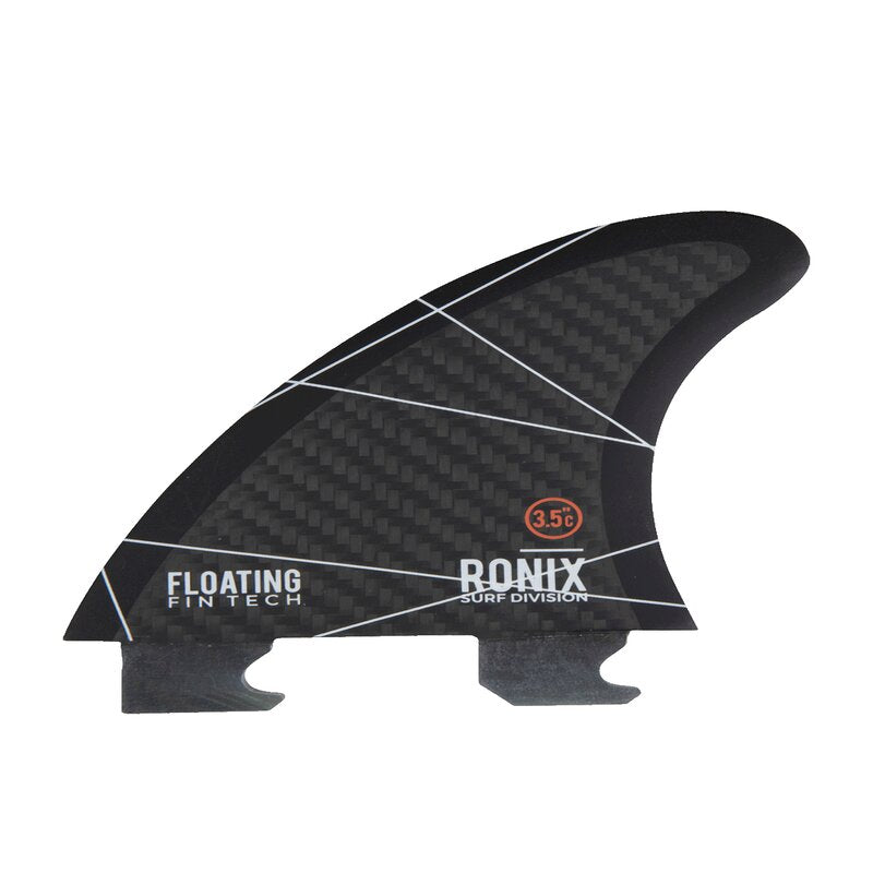 Ronix Floating Fin-S 2.0 Tool-Less Fiberglass - Left Surf Fin - Charcoal