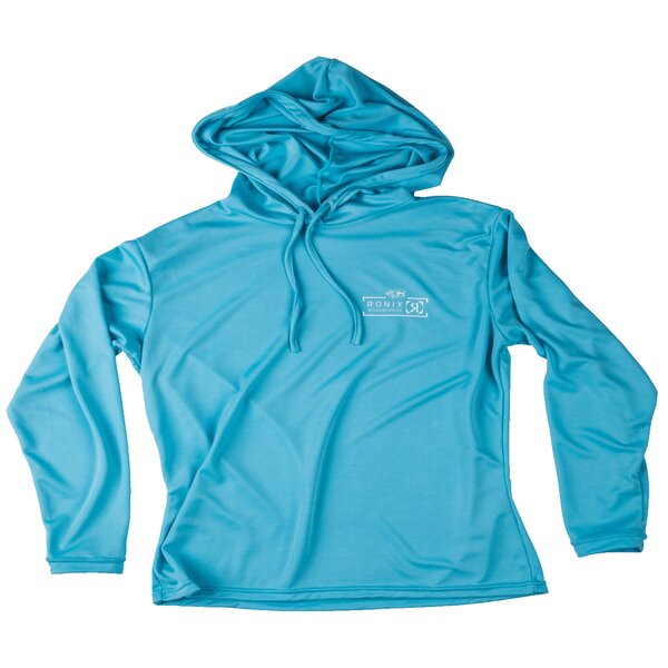 Ronix Womens UV Shade Wick Dry Hoodie - Powder Blue