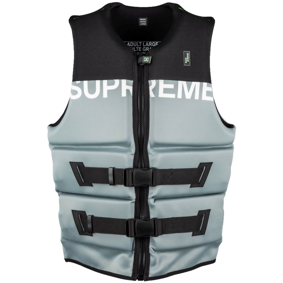 Ronix Supreme - Yes - US/CA CGA Mens Life Vest - Charcoal Grey / Black