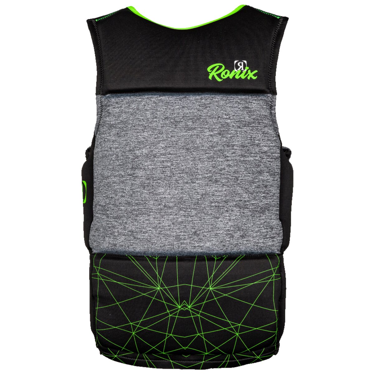 Ronix Driver's Ed Capella 3.0 CGA Life Vest - Black / Lime - Teen (75-125lbs)