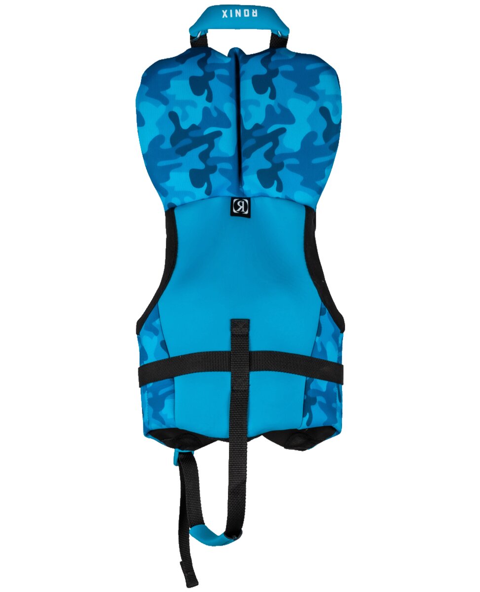 Ronix Top Grom - Boys CGA Life Vest - Blue Camo - Inf /Toddler (Up to 30lbs)