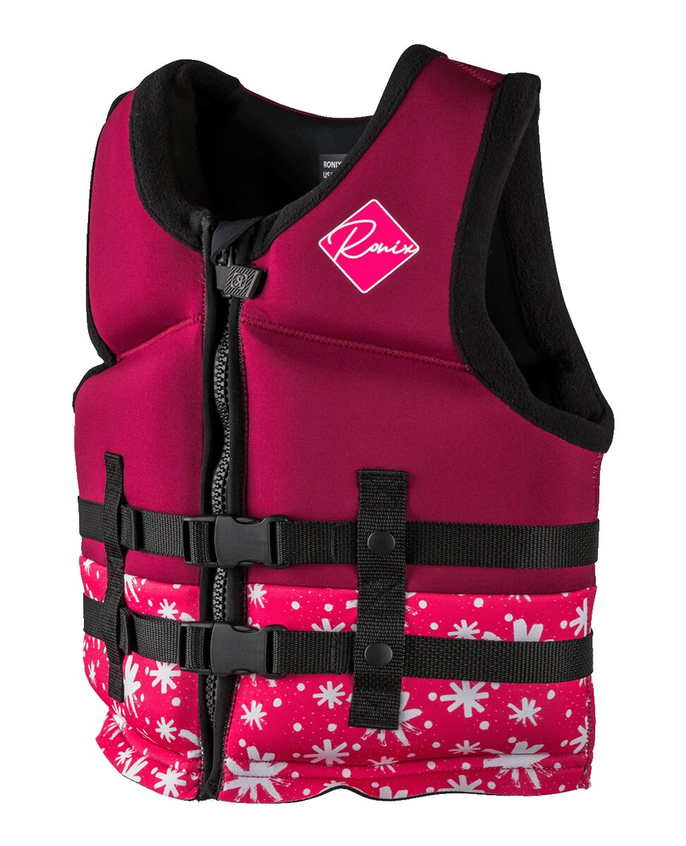 Ronix Laguna - Girls CGA Life Vest - Plum - Youth (50-90lbs)