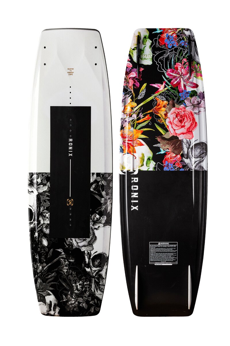 Ronix Quarter 'Til Midnight SF Wakeboard - White /Black Sugar Skull