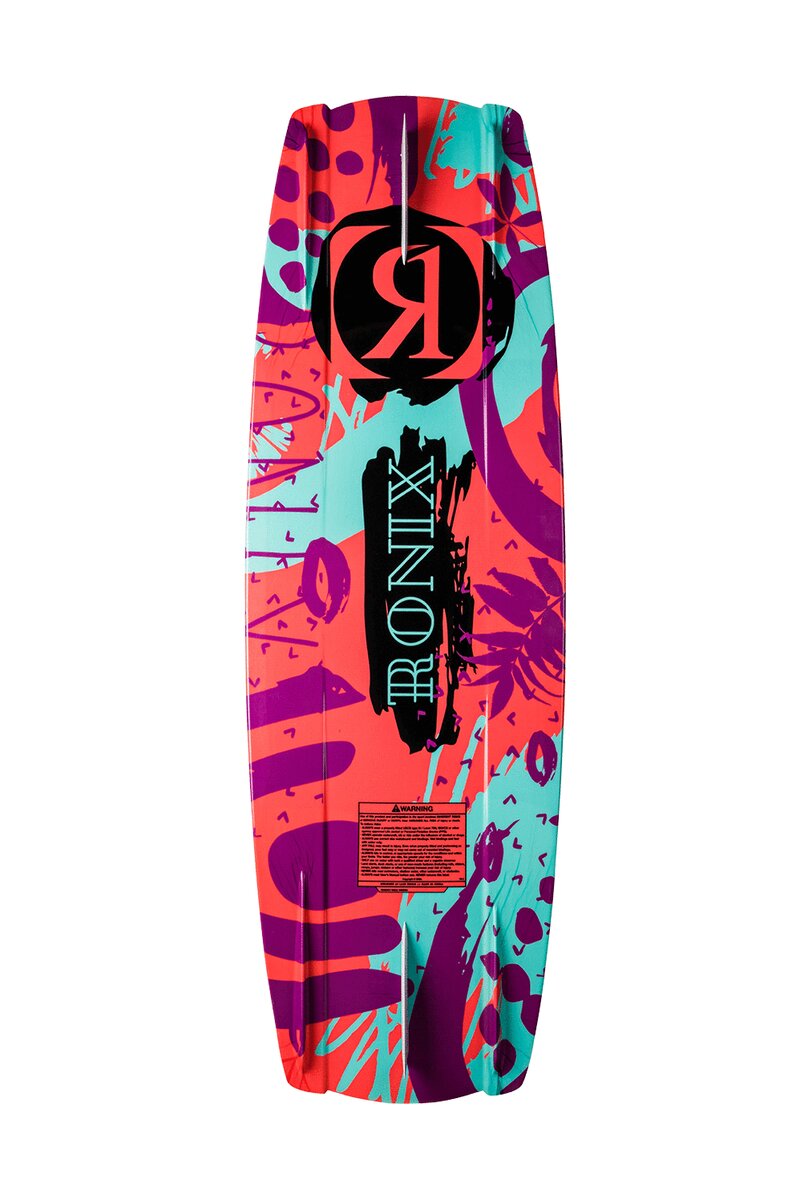 Ronix August Girls Wakeboard - White / Purple / Coral / Blue - 120