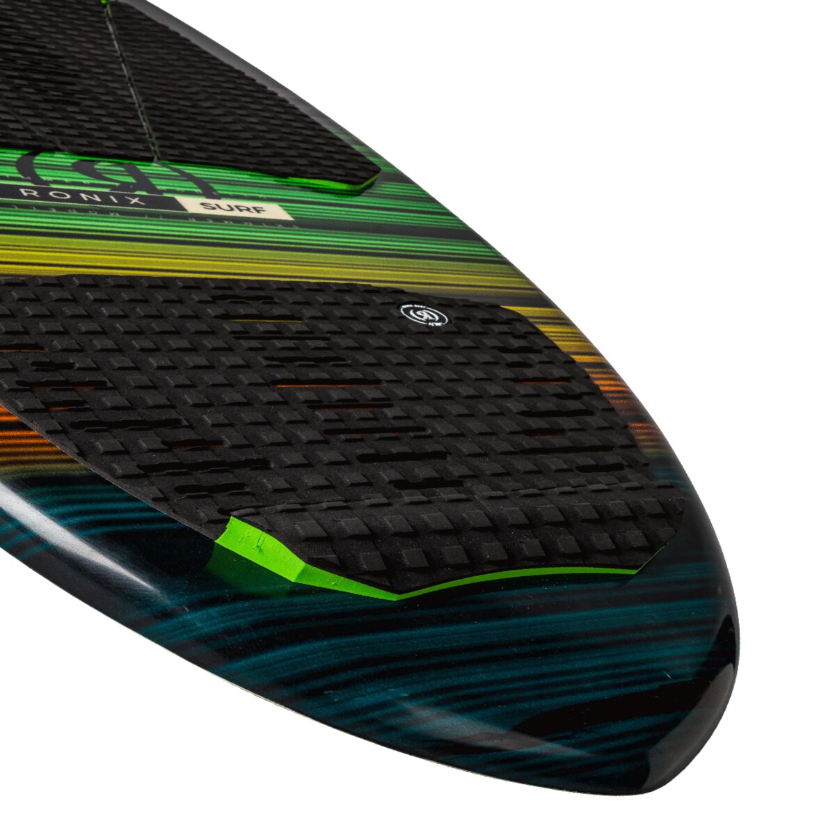 Ronix Modello Skimmer Wakesurf Board - Black / Green / Yellow / Orange