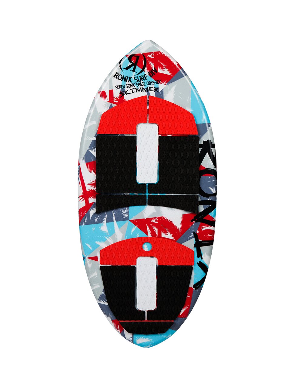 Ronix Super Sonic Space Odyssey Skimmer Wakesurf Board - White / Red / Blue - 3'11