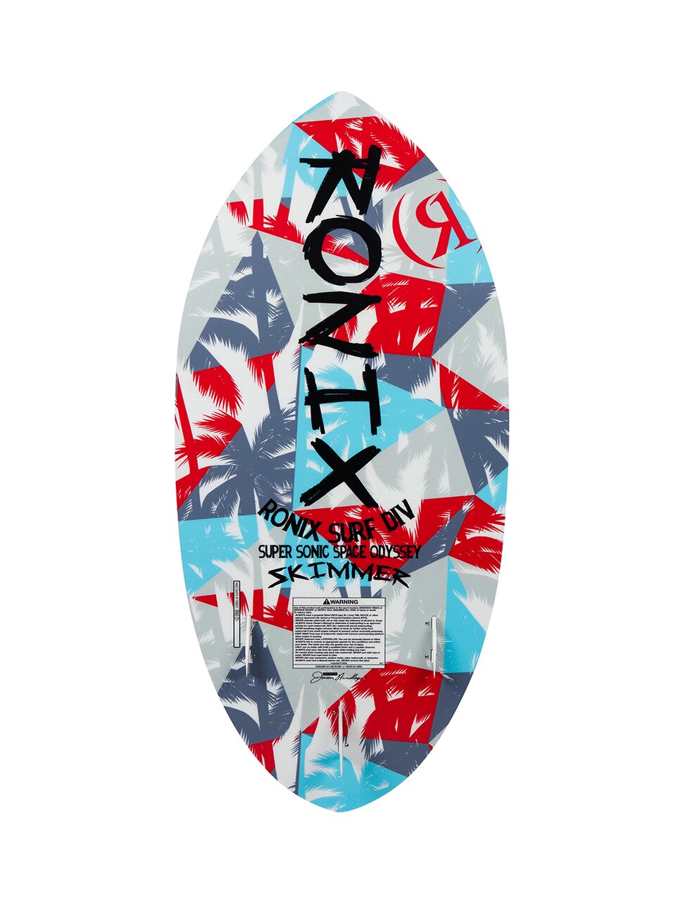 Ronix Super Sonic Space Odyssey Skimmer Wakesurf Board - White / Red / Blue - 3'11