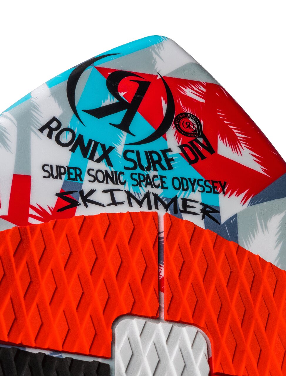 Ronix Super Sonic Space Odyssey Skimmer Wakesurf Board - White / Red / Blue - 3'11