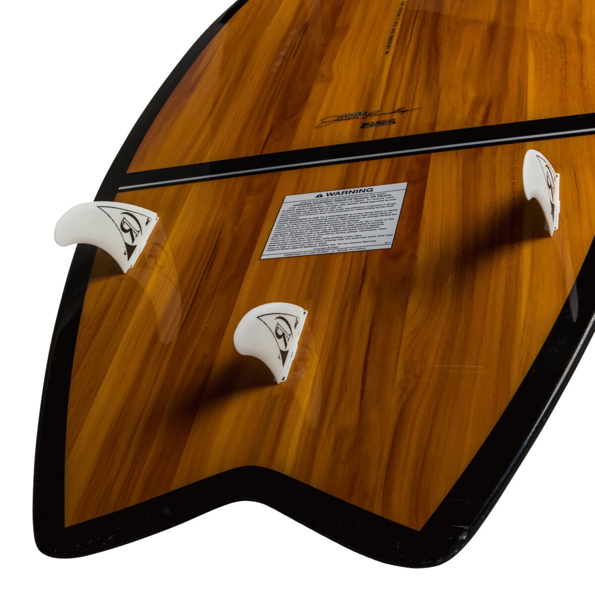 Ronix Koal Classic Fish Wakesurf Board - Maple / White / Black