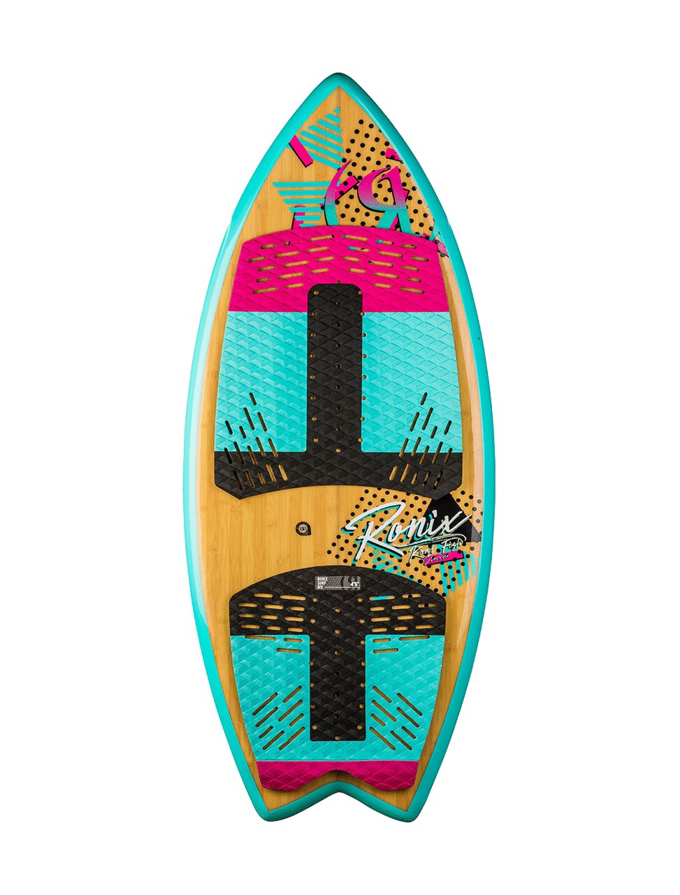 Ronix Women's Koal Classic Fish Wakesurf Board - Pink / Mint / Black